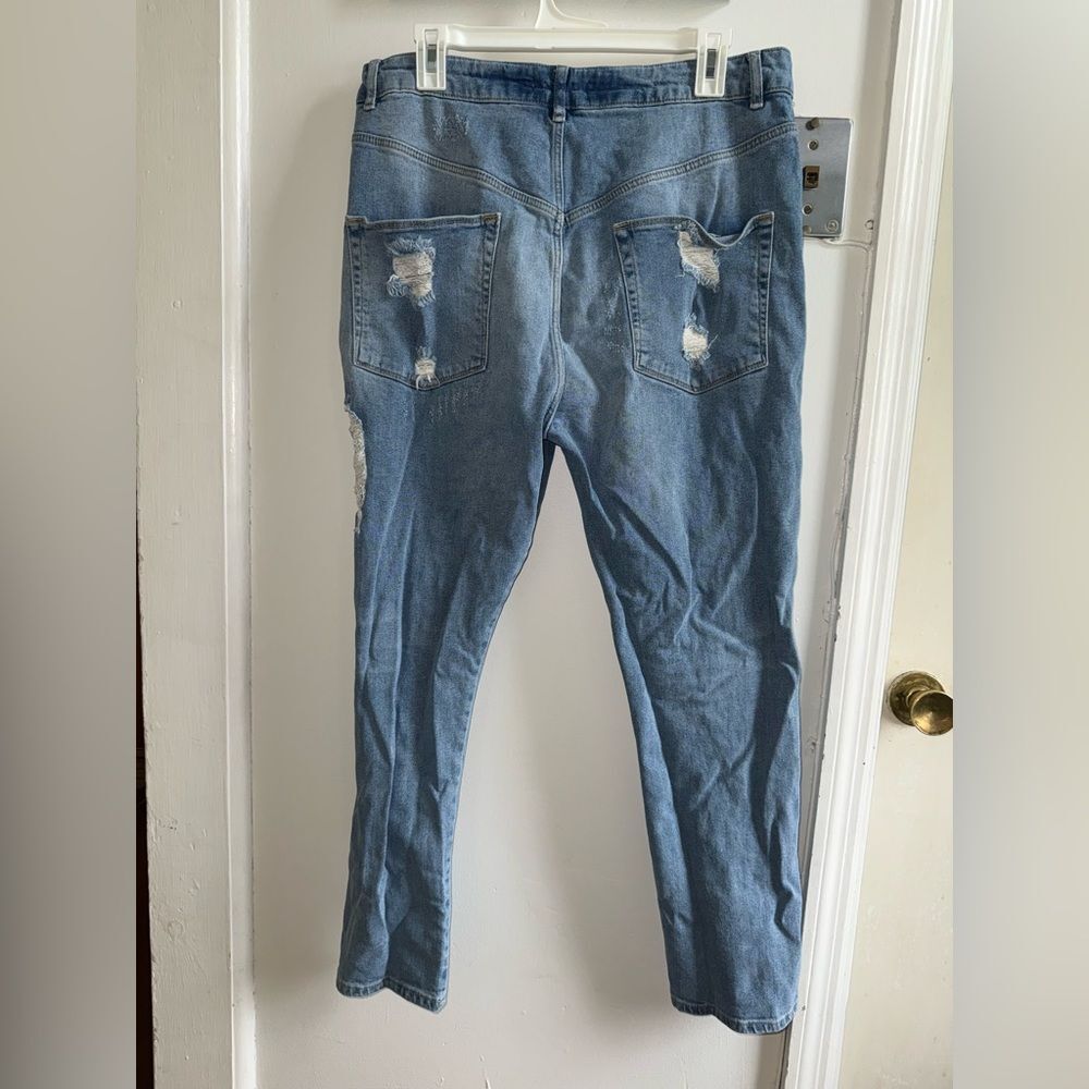 ASOS Light Blue Distressed Skinny Jeans - Picture 3 of 5